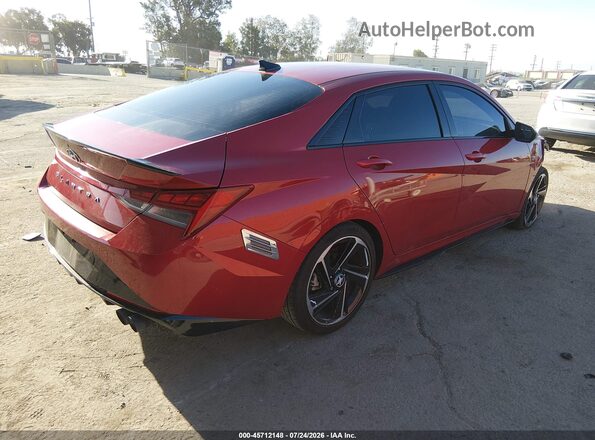 KMHLR4AF4PU442145 2023 HYUNDAI ELANTRA Red Rear right