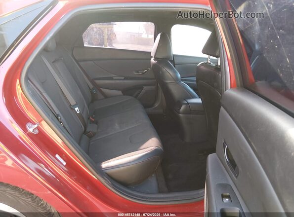 KMHLR4AF4PU442145 2023 HYUNDAI ELANTRA Red VIN sticker view