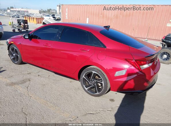 KMHLR4AF4PU442145 2023 HYUNDAI ELANTRA Red Rear left