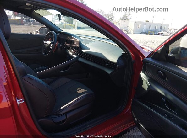 KMHLR4AF4PU442145 2023 HYUNDAI ELANTRA Red Front interior view