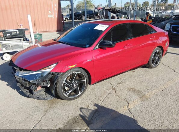KMHLR4AF4PU442145 2023 HYUNDAI ELANTRA Red Front left