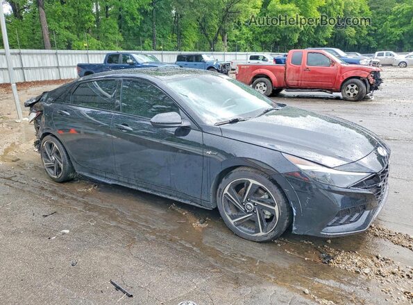 KMHLR4AF4PU515336 2023 HYUNDAI ELANTRA Черный Передняя правая четверть