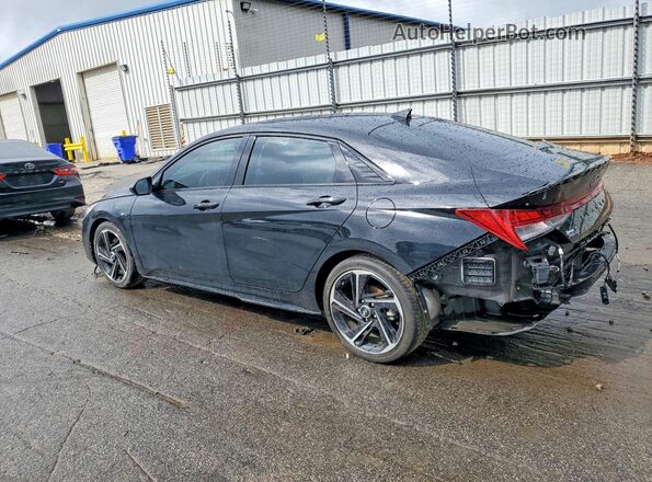 KMHLR4AF4PU515336 2023 HYUNDAI ELANTRA Черный Задняя левая четверть