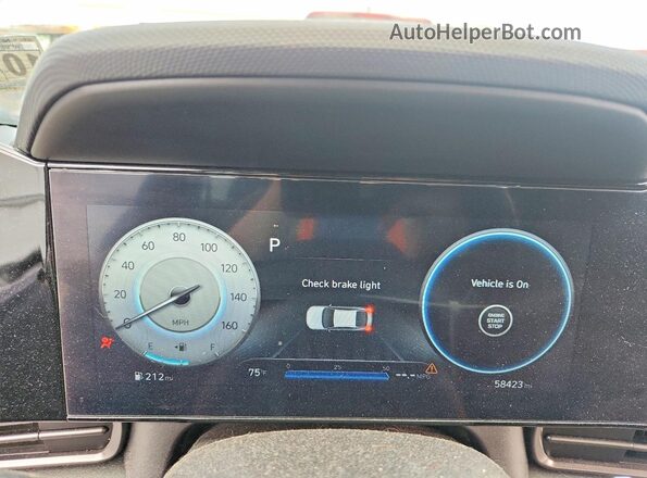 KMHLR4AF4PU629711 2023 HYUNDAI ELANTRA Gray Instrument cluster view