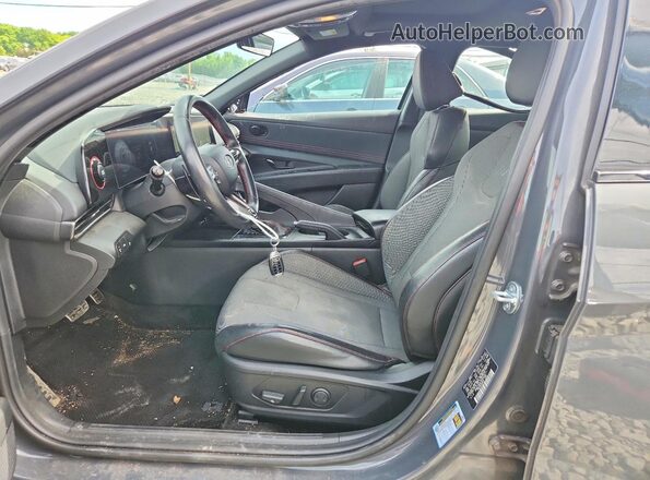 KMHLR4AF4PU629711 2023 HYUNDAI ELANTRA Gray Front interior view