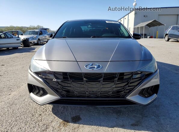 KMHLR4AF5NU314185 2022 HYUNDAI ELANTRA Gray წინა ხედი