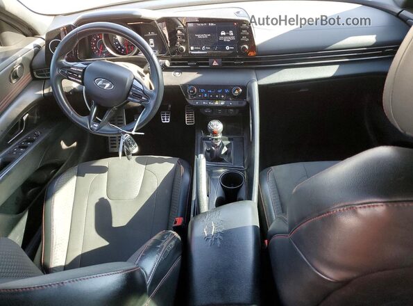 KMHLR4AF5NU314185 2022 HYUNDAI ELANTRA Gray წინა პანელის ხედი