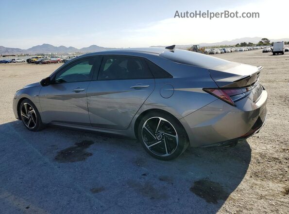 KMHLR4AF5NU314185 2022 HYUNDAI ELANTRA Gray უკანა მარცხენა