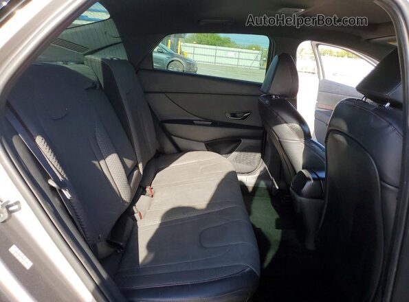 KMHLR4AF5NU314185 2022 HYUNDAI ELANTRA Gray უკანა სავარძლების ხედი