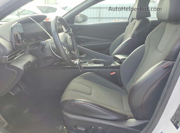 KMHLR4AF5PU466406 2023 HYUNDAI ELANTRA Белый Вид салона спереди