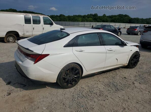 KMHLR4AF5PU466406 2023 HYUNDAI ELANTRA Белый Задняя правая четверть