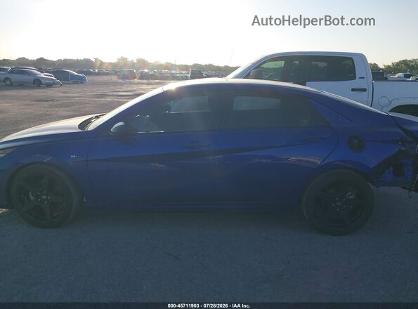 KMHLR4AF6NU232238 2022 HYUNDAI ELANTRA Blue Widok wnętrza 360 stopni