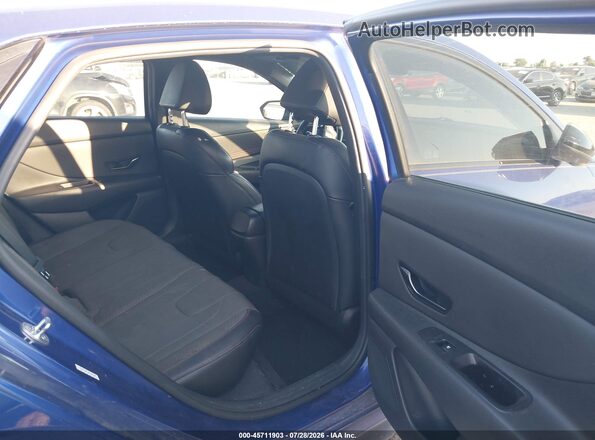 KMHLR4AF6NU232238 2022 HYUNDAI ELANTRA Blue Widok naklejki z numerem VIN