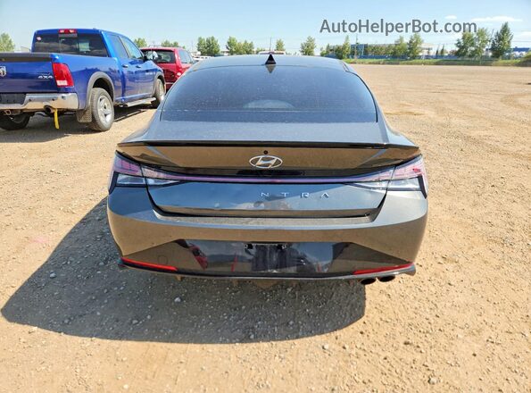 KMHLR4AF6PU469332 2023 HYUNDAI ELANTRA Gray Հետևի տեսք