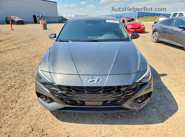 KMHLR4AF6PU469332 2023 HYUNDAI ELANTRA Gray Դիմացի տեսք
