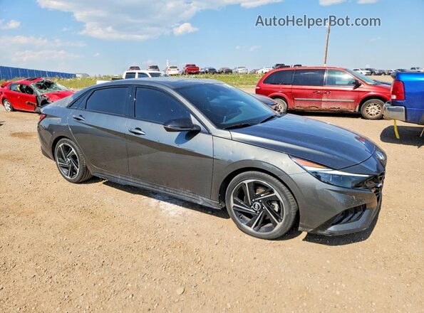 KMHLR4AF6PU469332 2023 HYUNDAI ELANTRA Gray Առջևի աջ