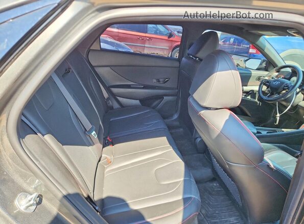 KMHLR4AF6PU469332 2023 HYUNDAI ELANTRA Gray Հետևի նստատեղերի տեսք