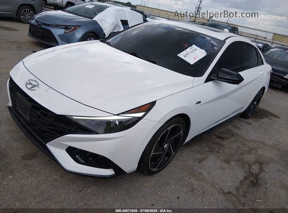 KMHLR4AF6PU607077 2023 HYUNDAI ELANTRA White Front left