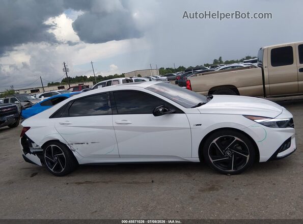 KMHLR4AF6PU607077 2023 HYUNDAI ELANTRA White Rear interior view