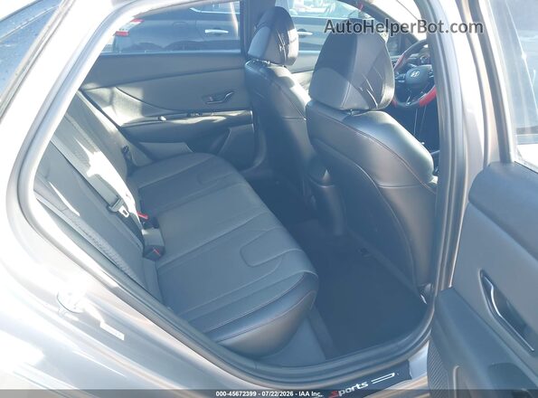 KMHLR4AF6PU621285 2023 HYUNDAI ELANTRA Silver VIN კოდის სტიკერის ხედი