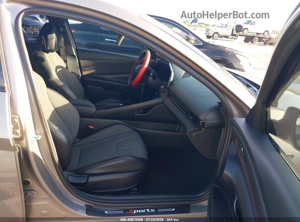 KMHLR4AF6PU621285 2023 HYUNDAI ELANTRA Silver წინა სალონის ხედი