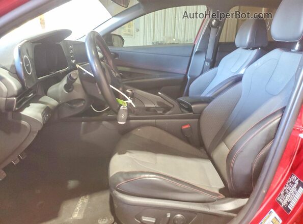 KMHLR4AF7MU177507 2021 HYUNDAI ELANTRA Red წინა სალონის ხედი