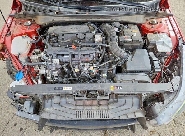 KMHLR4AF7NU327021 2022 HYUNDAI ELANTRA Red უკანა სალონის ხედი