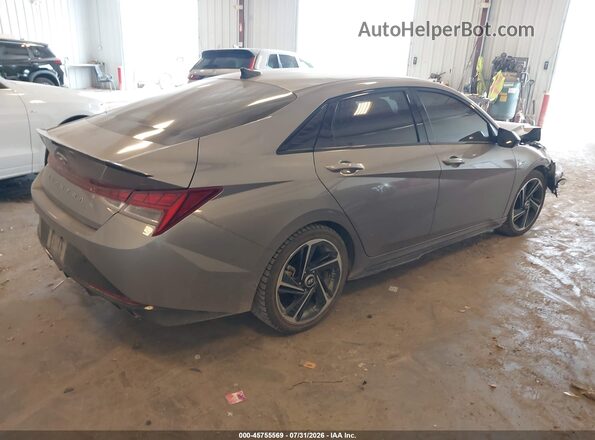 KMHLR4AF7PU494613 2023 HYUNDAI ELANTRA Gray Հետևի աջ