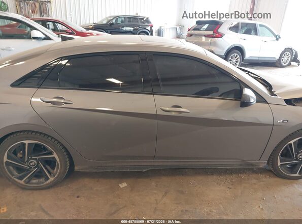 KMHLR4AF7PU494613 2023 HYUNDAI ELANTRA Gray Սալոնի հետևի տեսք