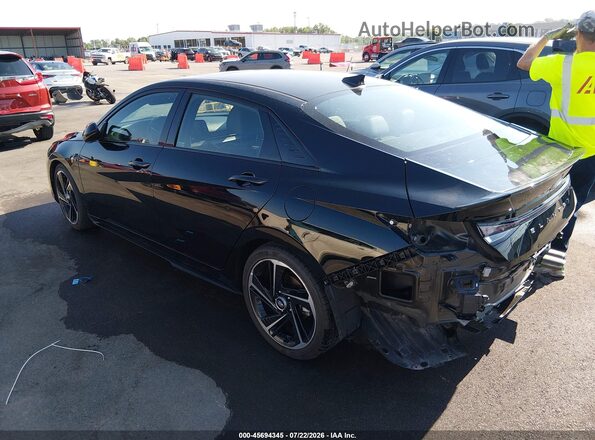 KMHLR4AF8MU105960 2021 HYUNDAI ELANTRA Black უკანა მარცხენა