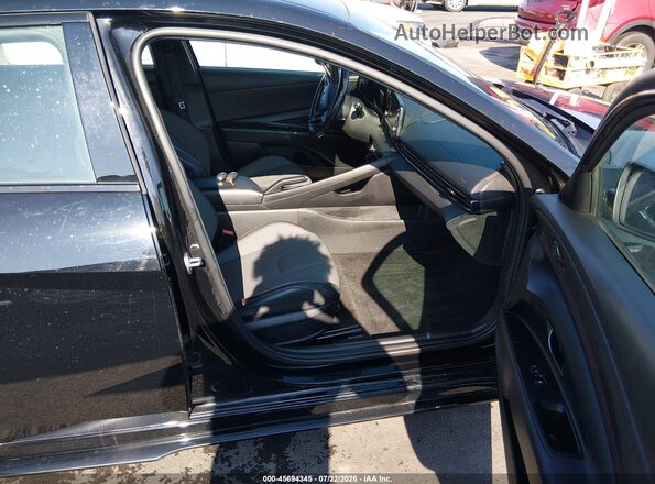 KMHLR4AF8MU105960 2021 HYUNDAI ELANTRA Black წინა სალონის ხედი