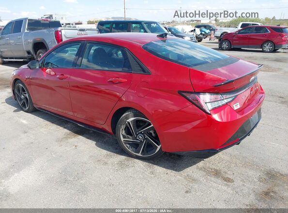KMHLR4AF8NU232578 2022 HYUNDAI ELANTRA Красный Задняя левая четверть