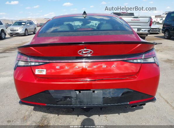 KMHLR4AF8NU232578 2022 HYUNDAI ELANTRA Красный 