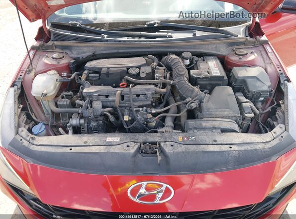 KMHLR4AF8NU232578 2022 HYUNDAI ELANTRA Красный Вид сзади