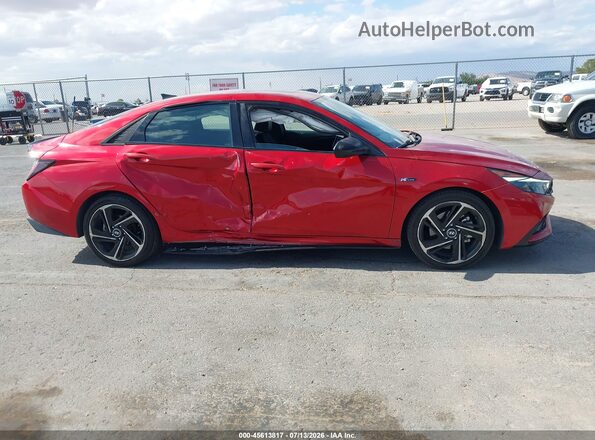 KMHLR4AF8NU232578 2022 HYUNDAI ELANTRA Красный Панорамный вид салона 360°