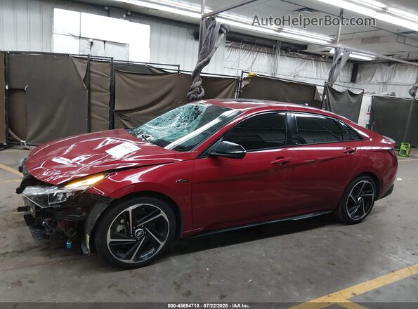 KMHLR4AF8NU370105 2022 HYUNDAI ELANTRA Red 