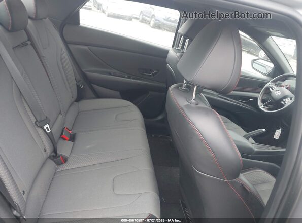 KMHLR4AF8PU407429 2023 HYUNDAI ELANTRA Gray VIN կոդի պիտակի տեսք