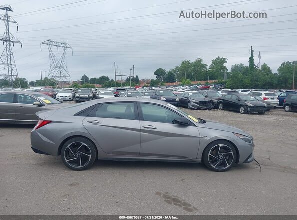 KMHLR4AF8PU407429 2023 HYUNDAI ELANTRA Gray Սալոնի հետևի տեսք