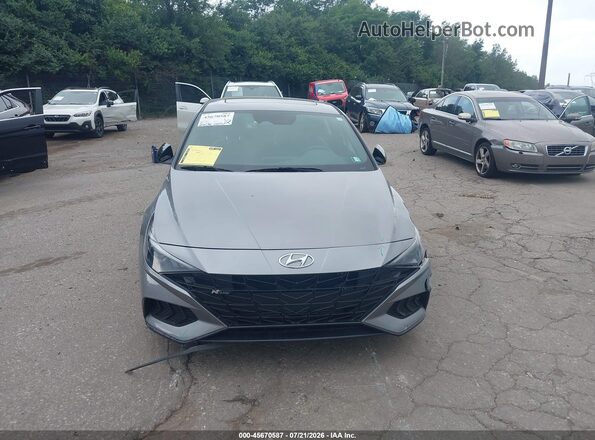 KMHLR4AF8PU407429 2023 HYUNDAI ELANTRA Gray Սարքավորումների վահանակի տեսք