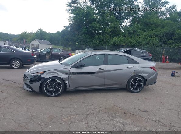 KMHLR4AF8PU407429 2023 HYUNDAI ELANTRA Gray 