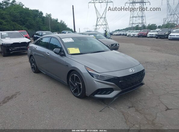 KMHLR4AF8PU407429 2023 HYUNDAI ELANTRA Gray 