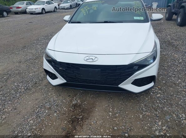 KMHLR4AF8PU577421 2023 HYUNDAI ELANTRA White Vista del cuadro de instrumentos