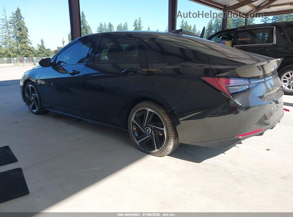 KMHLR4AF9NU362546 2022 HYUNDAI ELANTRA Black Trasero izquierdo
