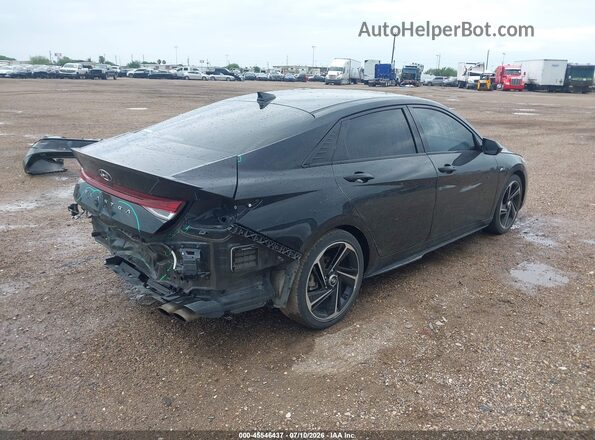 KMHLR4AF9PU556710 2023 HYUNDAI ELANTRA Black Tył prawy