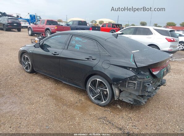 KMHLR4AF9PU556710 2023 HYUNDAI ELANTRA Black Tył lewy