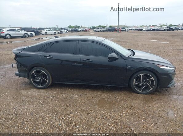 KMHLR4AF9PU556710 2023 HYUNDAI ELANTRA Black Widok wnętrza 360 stopni