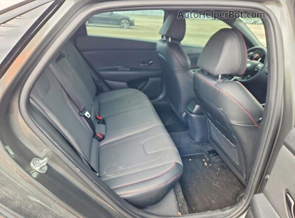KMHLR4AFXNU307491 2022 HYUNDAI ELANTRA Gray Rear seats view