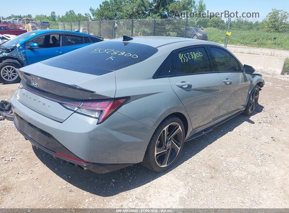 KMHLR4AFXNU326543 2022 HYUNDAI ELANTRA Gray Задня права чверть