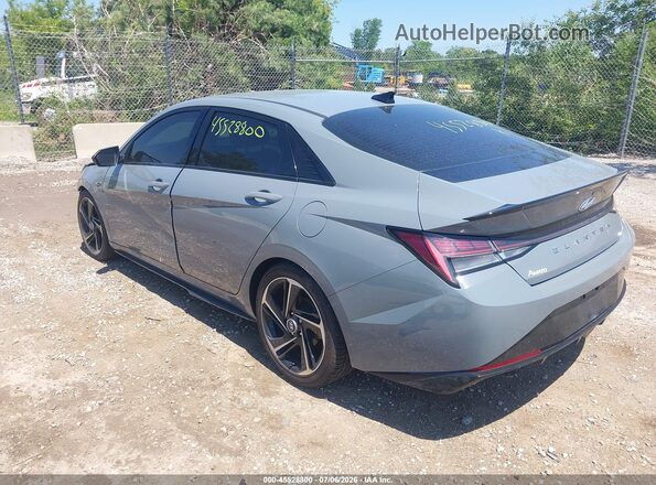 KMHLR4AFXNU326543 2022 HYUNDAI ELANTRA Gray Задня ліва чверть