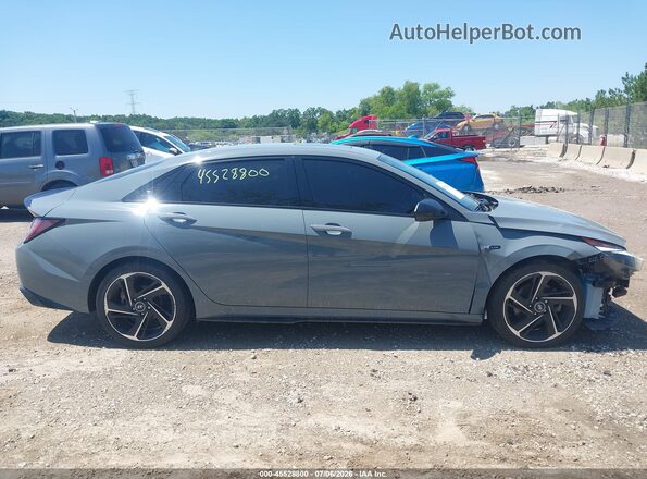KMHLR4AFXNU326543 2022 HYUNDAI ELANTRA Gray Вид задньої частини салону